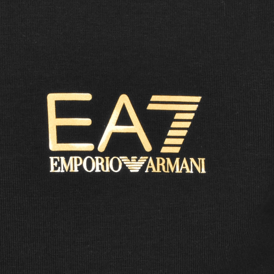 Alternative Image for ProductEA7 Emporio Armani Long Sleeved Polo T Shirt Black3